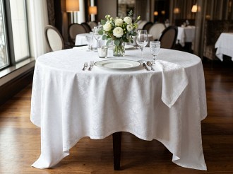 Bistro Ağır Gramajlı Dama Desen Otel Masa Örtüsü