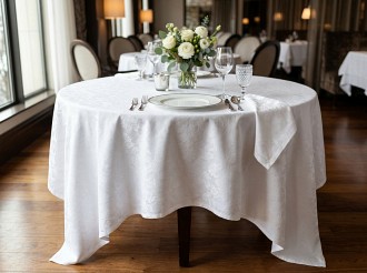 Bistro Ağır Gramajlı Dama Desen Otel Masa Örtüsü